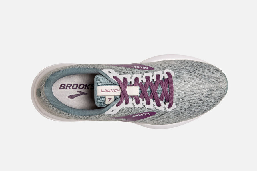 Brooks Launch 7 Road Löparskor Dam - Grå/Lila - 9403-WMTHF